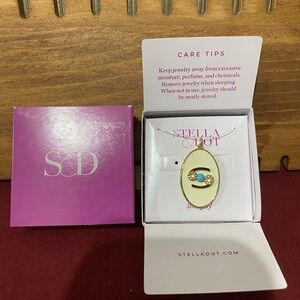 Stella & Dot Cancer Zodiac Necklace Pendant